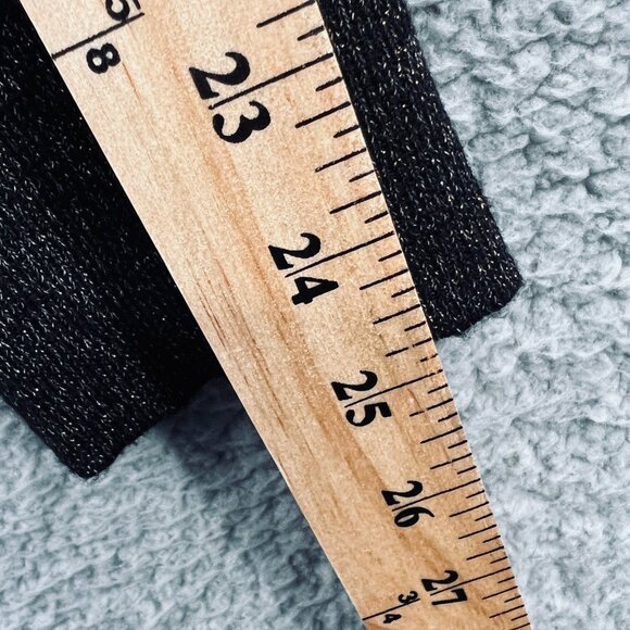 Worthington Women Cardigan Sweater Large Black Metallic Button Front Long Sleeve - Picture 10 of 10